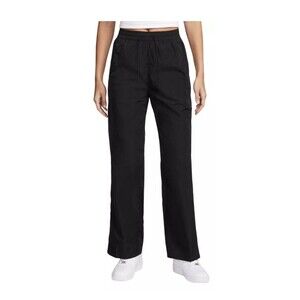 NIKE Windrunner High-Waisted Woven Open-Hem Pants Size XS Black NEW FV7655-010